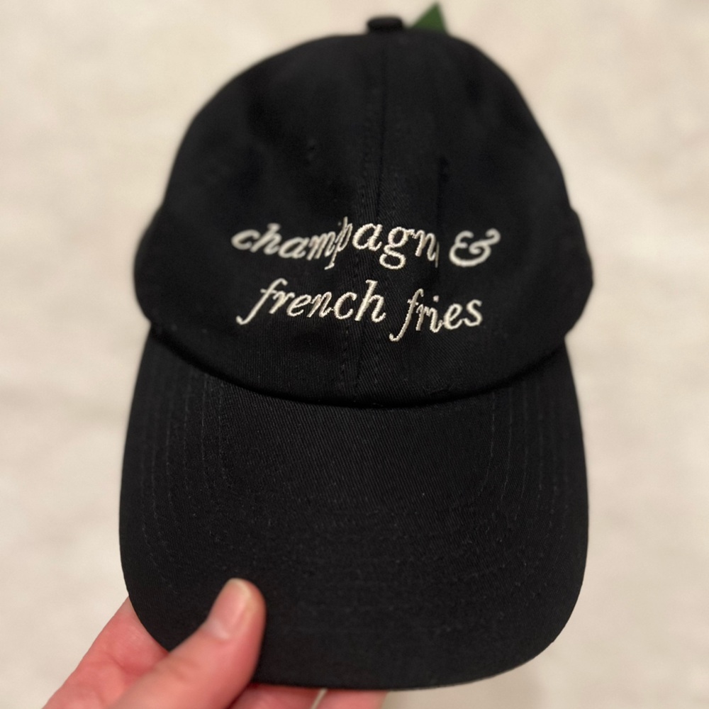 Kate Spade x Target Champagne & Fries Baseball Hat - Picture 3 of 7